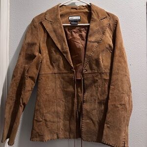 Y2K vintage leather coat WET SEAL